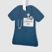 Medizinische Untersuchung in Blau Ornament (Vorderseite)