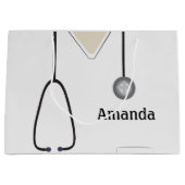 Medizinische Untersuchung Weißer LG Geschenktasche Große Geschenktüte (Vorderseite)