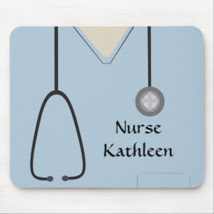 Medizinische Untersuchungen Uniform Light Blue Mousepad
