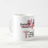 Medizinische Versorgungs-Tasse Burkes und der Kaffeetasse (Vorderseite Links)