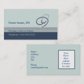 Medizinische Visitenkarte (Vorne/Hinten)