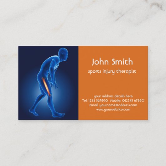 Medizinische Visitenkarte (Vorderseite)