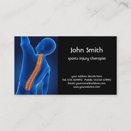 Medizinische Visitenkarte (Vorderseite)