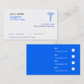 Medizinische Visitenkarte - einfaches (Vorne/Hinten)