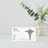 Medizinische Visitenkarte-Schablone I Visitenkarte (Stehend Vorderseite)