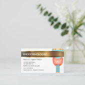 Medizinische Visitenkarten des Endokrinologen Visitenkarte (Stehend Vorderseite)