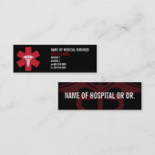 Medizinische Visitenkarten Mini Visitenkarte (Vorne/Hinten)