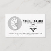 Medizinische Visitenkarten ORL Oto-rhino-laryngo Visitenkarte (Vorderseite)