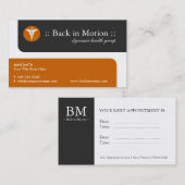 Medizinische Visitenkarten Terminkarte (Vorne/Hinten)