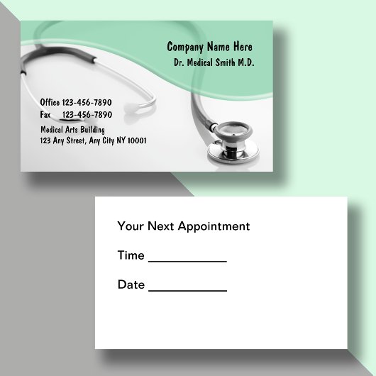 Medizinische Visitenkarten Terminkarte
