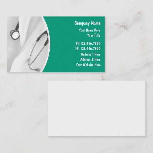 Medizinische Visitenkarten Visitenkarte (Vorne/Hinten)