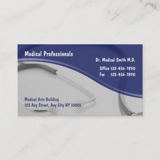 Medizinische Visitenkarten Visitenkarte (Vorderseite)