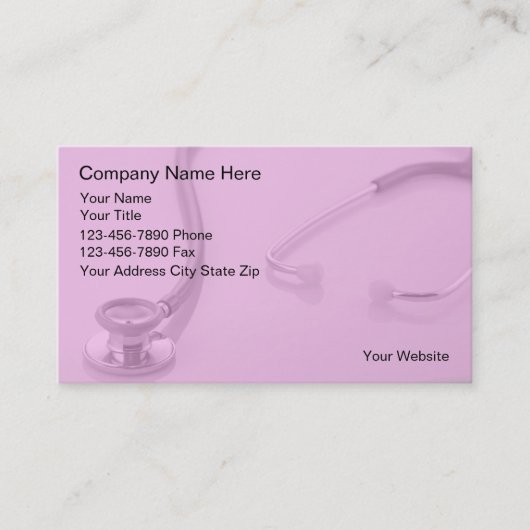 Medizinische Visitenkarten Visitenkarte (Vorderseite)