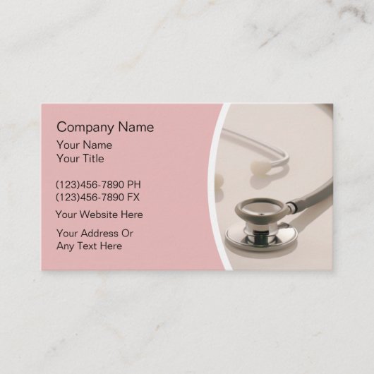 Medizinische Visitenkarten Visitenkarte (Vorderseite)