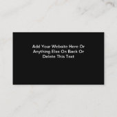 Medizinische Visitenkarten Visitenkarte (Rückseite)