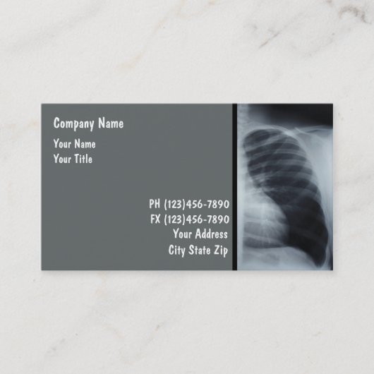 Medizinische Visitenkarten Visitenkarte (Vorderseite)