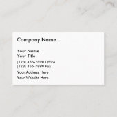 Medizinische Visitenkarten Visitenkarte (Rückseite)