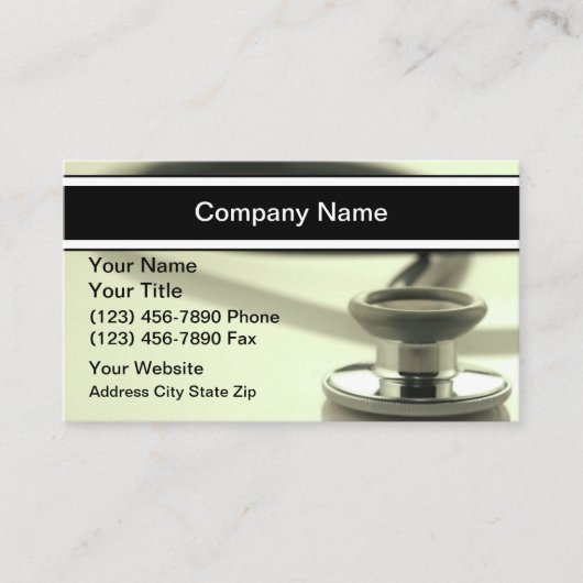 Medizinische Visitenkarten Visitenkarte (Vorderseite)