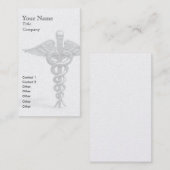 Medizinische Visitenkarteschablone - Vertikale Visitenkarte (Vorne/Hinten)