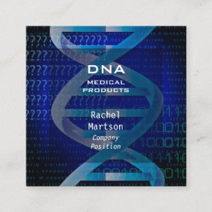 Medizinische Wissenschaft DNA Modern Quadratische Visitenkarte