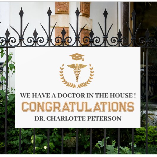 Medizinischer Abschluss der einzigartigen Ärztesch Banner