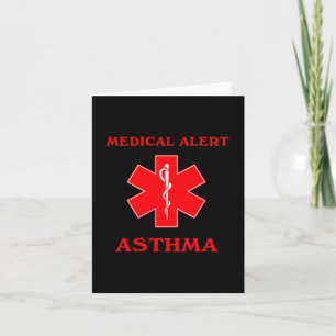 Medizinischer Alarm Asthma Karte