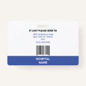 MEDIZINISCHER ARZT-NUR AUSWEIS (Rückseite)