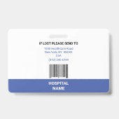 MEDIZINISCHER ARZT-NUR AUSWEIS (Back)