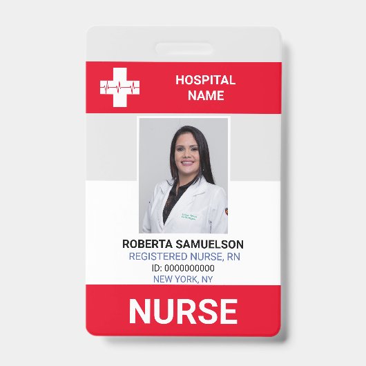 MEDIZINISCHER ARZT NURSE medizinische Notfallverso Ausweis (Vorderseite)