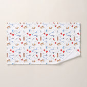 Medizinischer Arzt oder Krankenpfleger Gemustert Handtuch (Handtuch)