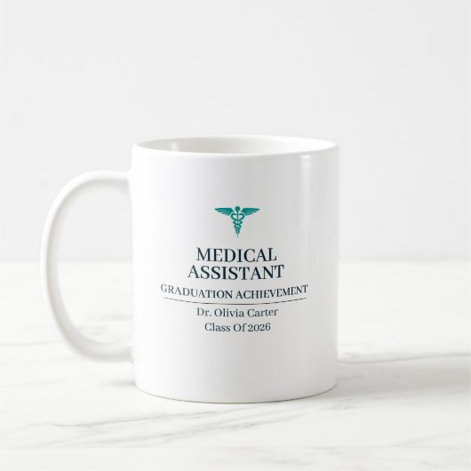 Medizinischer Assistent Benutzerdefinierter Name S Kaffeetasse (Links)