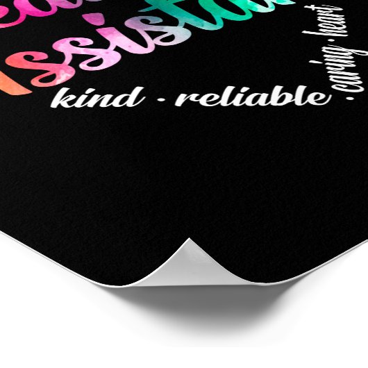 Medizinischer Assistent für Herz Word Cloud Waterc Poster (Ecke)