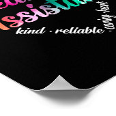 Medizinischer Assistent für Herz Word Cloud Waterc Poster (Ecke)