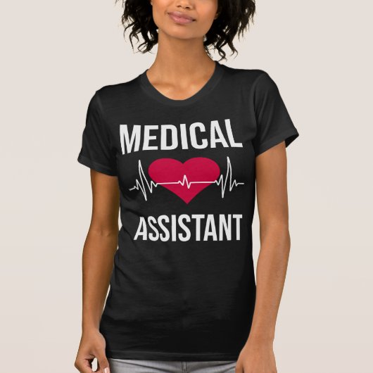 Medizinischer Assistent für Herzklopfen T-Shirt (Vorderseite)