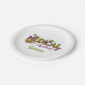 Medizinischer Assistent für personalisierte Texte  Pappteller (Schrägansicht)