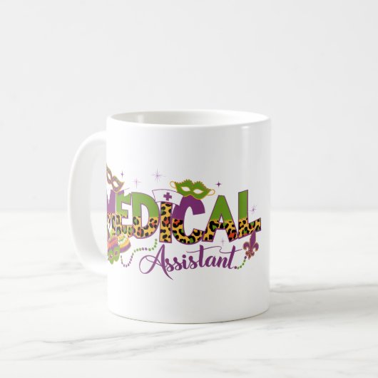 Medizinischer Assistent für personalisiertes Foto Kaffeetasse (Vorderseite Links)