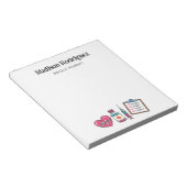 Medizinischer Assistent Gesundheitshelfer Notizblock (angewinkelt)