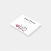Medizinischer Assistent Gesundheitshelfer Post-it Klebezettel (angewinkelt)