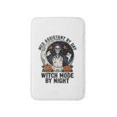 Medizinischer Assistent Halloween Hexe Vintage Gra Badematte (Vorderseite Vertikal)