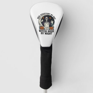 Medizinischer Assistent Halloween Hexe Vintage Gra Golf Headcover