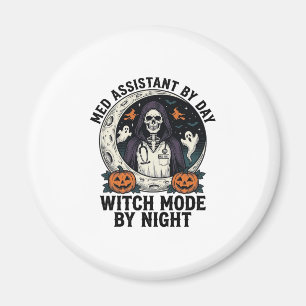 Medizinischer Assistent Halloween Hexe Vintage Gra Magnet