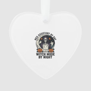 Medizinischer Assistent Halloween Hexe Vintage Gra Ornament