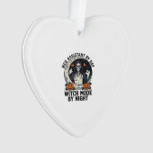 Medizinischer Assistent Halloween Hexe Vintage Gra Ornament (Vorderseite)