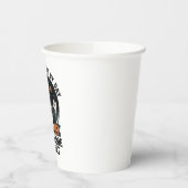 Medizinischer Assistent Halloween Hexe Vintage Gra Pappbecher (Links)