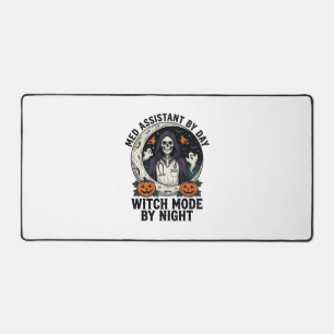 Medizinischer Assistent Halloween Hexe Vintage Gra Schreibtischunterlage