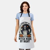 Medizinischer Assistent Halloween Hexe Vintage Gra Schürze (Getragen)