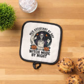 Medizinischer Assistent Halloween Hexe Vintage Gra Topflappen (Oben Unten)