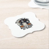 Medizinischer Assistent Halloween Hexe Vintage Gra Untersetzer (angewinkelt)