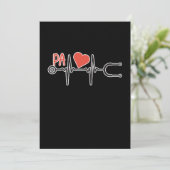 Medizinischer Assistent Heartbeat PA Medizinstuden Dankeskarte (Stehend Vorderseite)