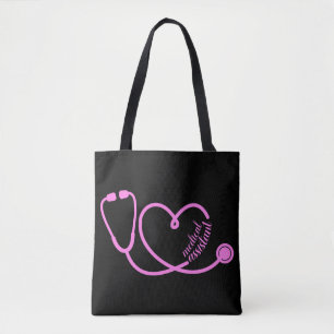 Medizinischer Assistent Herz Stethoscope Pink Tasche